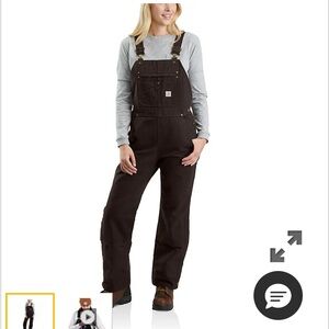 Carhartt Women's Insulated Dark Brown Bibs